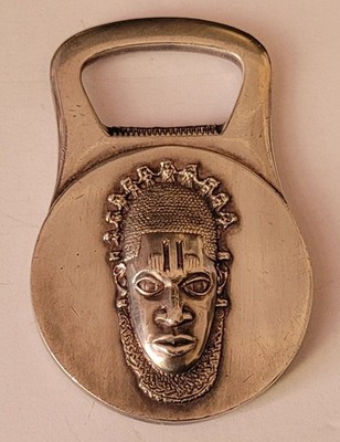 Christofle Kapselheber ''Gallia'' Afrikanische Maske Benin & Krokodile - Versilbert K6