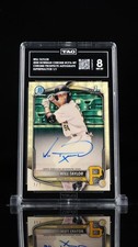Current marketplace image for 2025 Bowman Chrome #CPA-WT Prospect Auto Superfractor 1/1