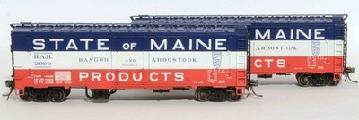 RARE (7) Eastern Seaboard Models XIH New Haven + Bangor & Aroostook Boxcars HO