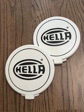 Pair 2 Hella White Front Spot Fog Driving Lamp Light Cap Cover Afbs302-a010 Pair 2 Hella White Front Spot Fog Driving Lamp Light Cap Cover Afbs302-a010