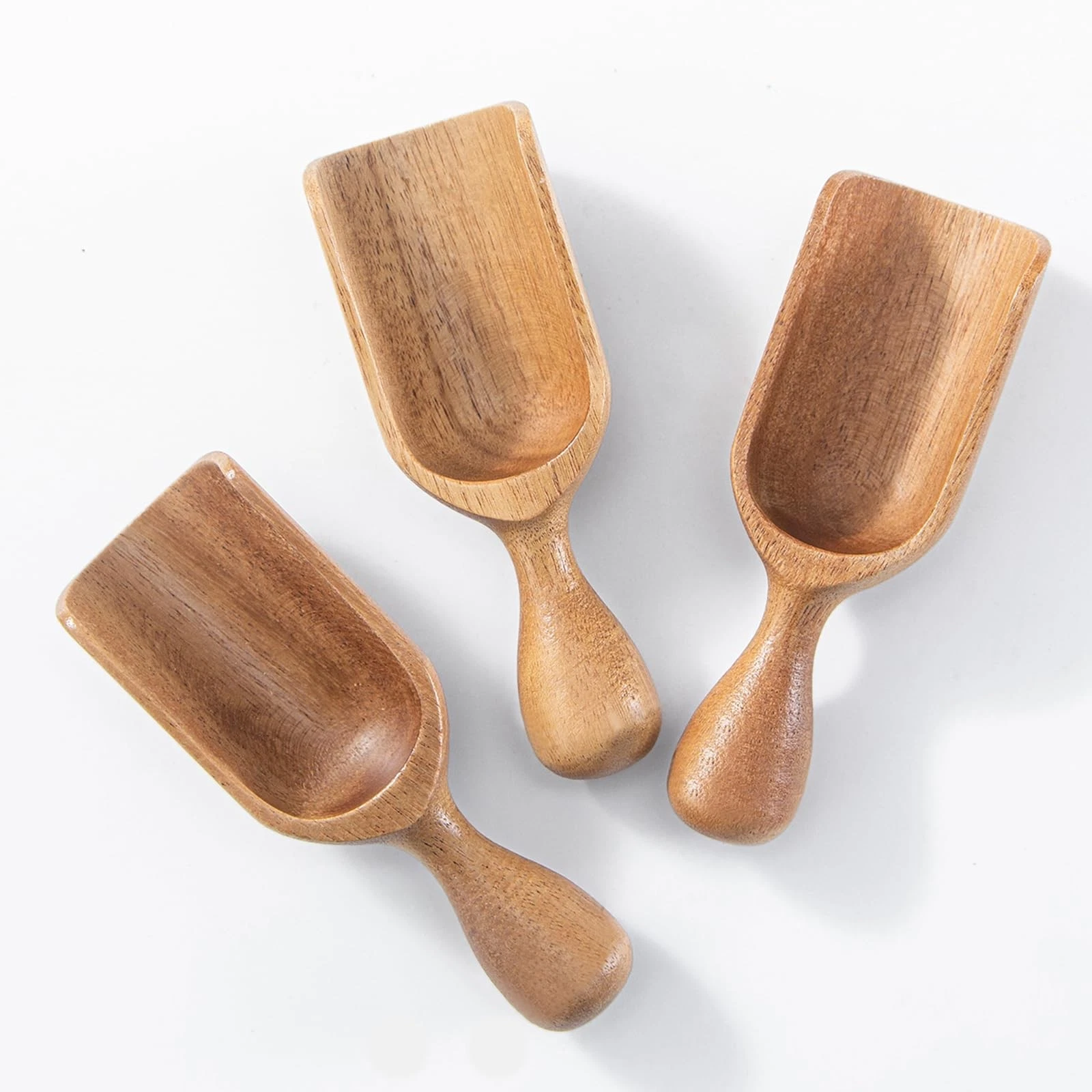 Wooden Scoops Set of 3 for Canisters, Jars & Coffee