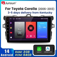 2+64G Android14 Carplay Car Stereo Radio GPS Navi SWC For Toyota Corolla 2006-13