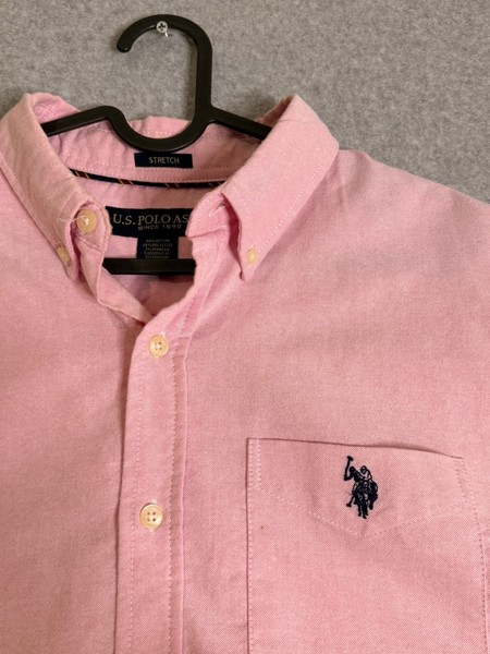 U.S. Polo Assn Ralph Lauren pinkbutton up shirt