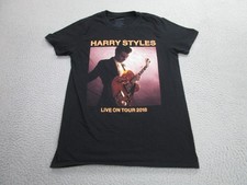 Harry Styles Shirt Mens Small Black Live On Tour 2018 Concert Band Music Tee