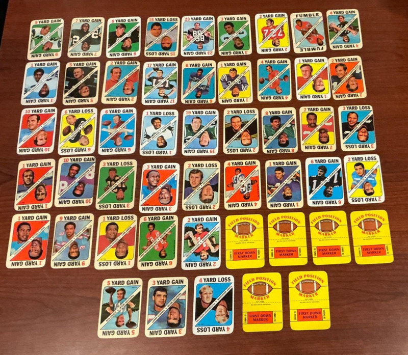 Topps 1971 Game Cards lot of 50