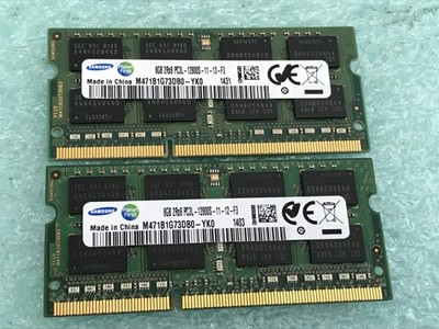 16GB(2 x 8GB) Samsung M471B1G73DB0-YK0 PC3L-12800S DDR3L SO-DIMM RAM - R870A