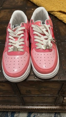 BAPE Bape Sta Pink Sneakers, Size 8.5