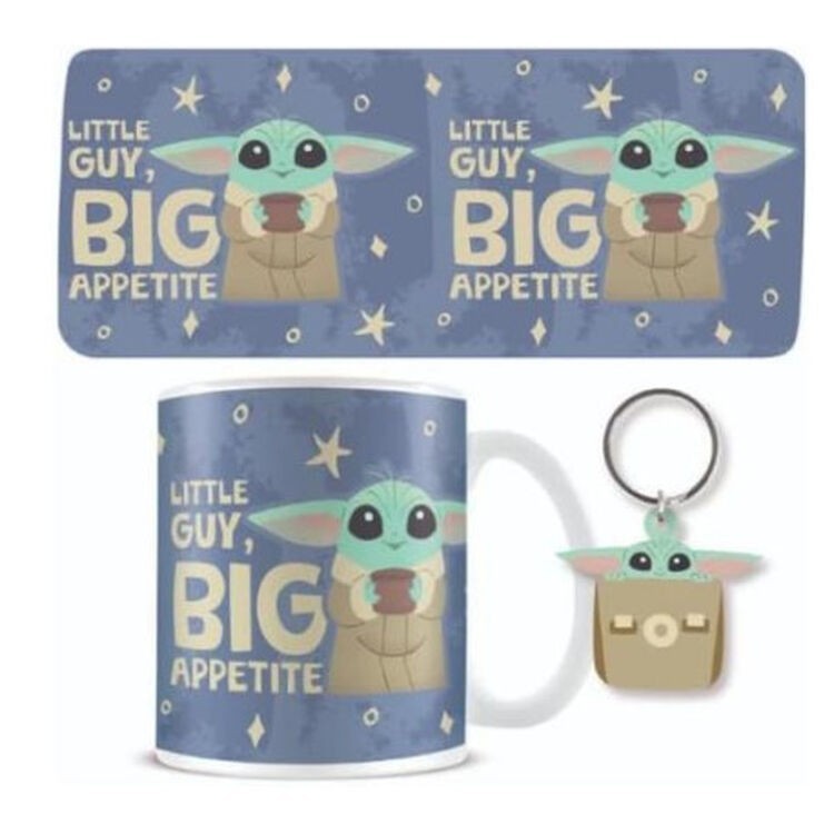 Star Wars The Mandalorian The Child Grogu Mug, Coaster and Keychain Gift Set