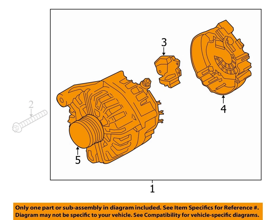 2014 BMW X5 Alternator OEM 122K Miles - LKQ426490880 - Image 4 of 4