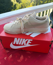 Nike Court Legacy NN Beige Low Top Lace-Up Solid Sneakers US 9 EU 40.5 DH3161