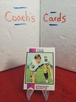 1973 Topps NFL Dave Long #356 New Orleans Saints 