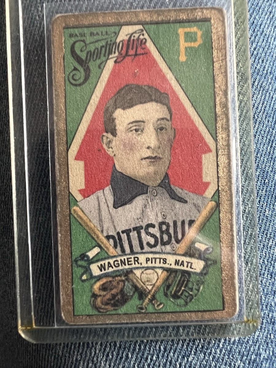 Honus Wagner THE SPORTING LIFE GOLD BASEBALL CARD 1910s CLASSIC RARE Honus Wagner THE SPORTING LIFE GOLD BASEBALL CARD 1910s CLASSIC RARE