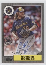 2022 Update 1987 Topps Baseball Black 90/199 Corbin Burnes #87BA-CB Auto 08jk