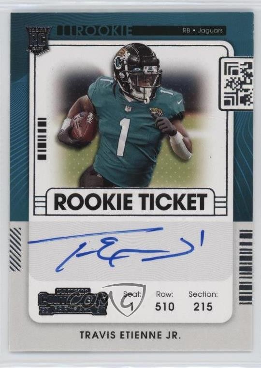 2021 Panini Contenders Ticket RPS Variation Travis Etienne Jr Rookie Auto RC