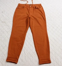 Judy Blue JB88911 womens sz 14w terra cotta orange flex waist pants
