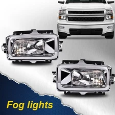 Fits For 2014-2015 Chevy Silverado 1500 Bumper Lamps Fog Lights Left+Right
