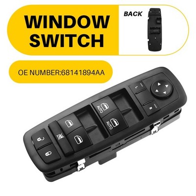 Master Power Window Switch For 2014 2015-2017 Jeep Grand Cherokee 3.2L 4-Door LH