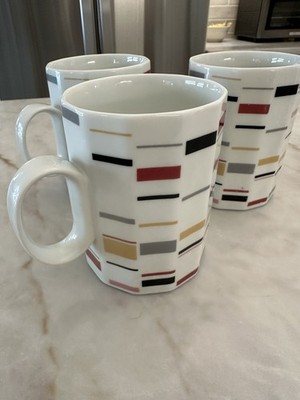 3 Studio Nova Mosaic Chris & Asa Coffee Mug Tea Cup Set Japan Stoneware L5179
