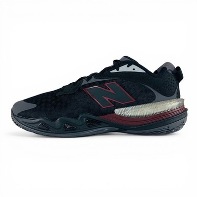 New Balance HESI Low v2 Black Classic Crimson Men's Basketball Shoes BBHSLMT2