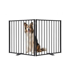 52" Extra Wide Dog Gate, Heavy Duty Metal Freestanding Dog Gate wit... Fast Ship