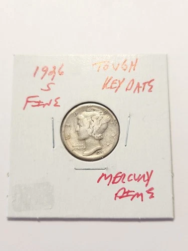 1926 S FINE+ TOUGH KEY DATE MERCURY