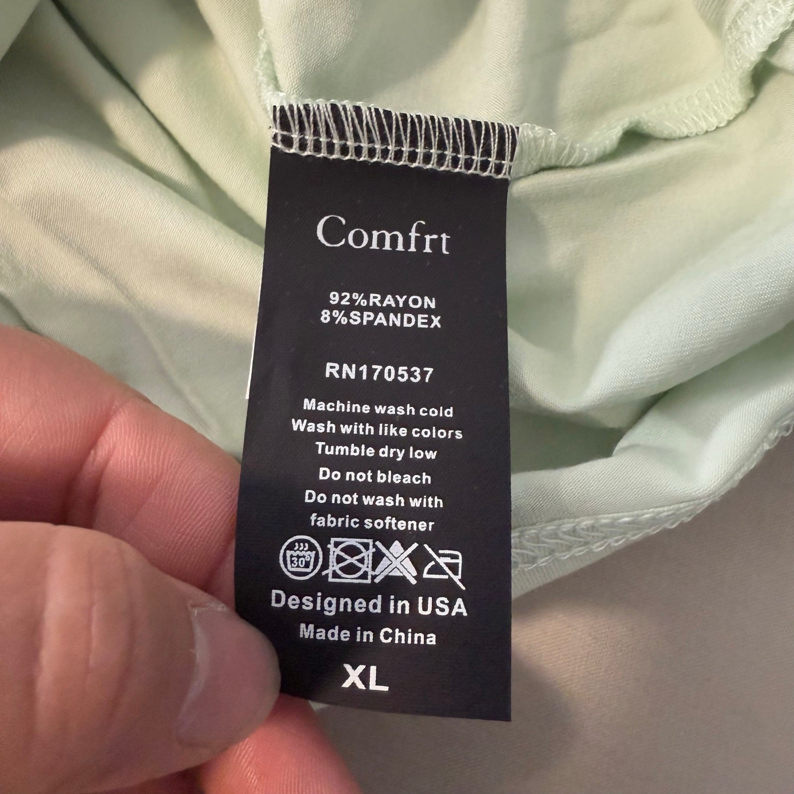 Comfrt Cloud Tee, Mint, XL