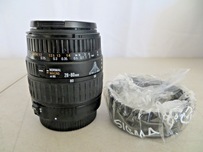 Sigma AF 28-80mm f3.5-5.6 II Macro zoom w/hood+caps from Sigma SA-7n