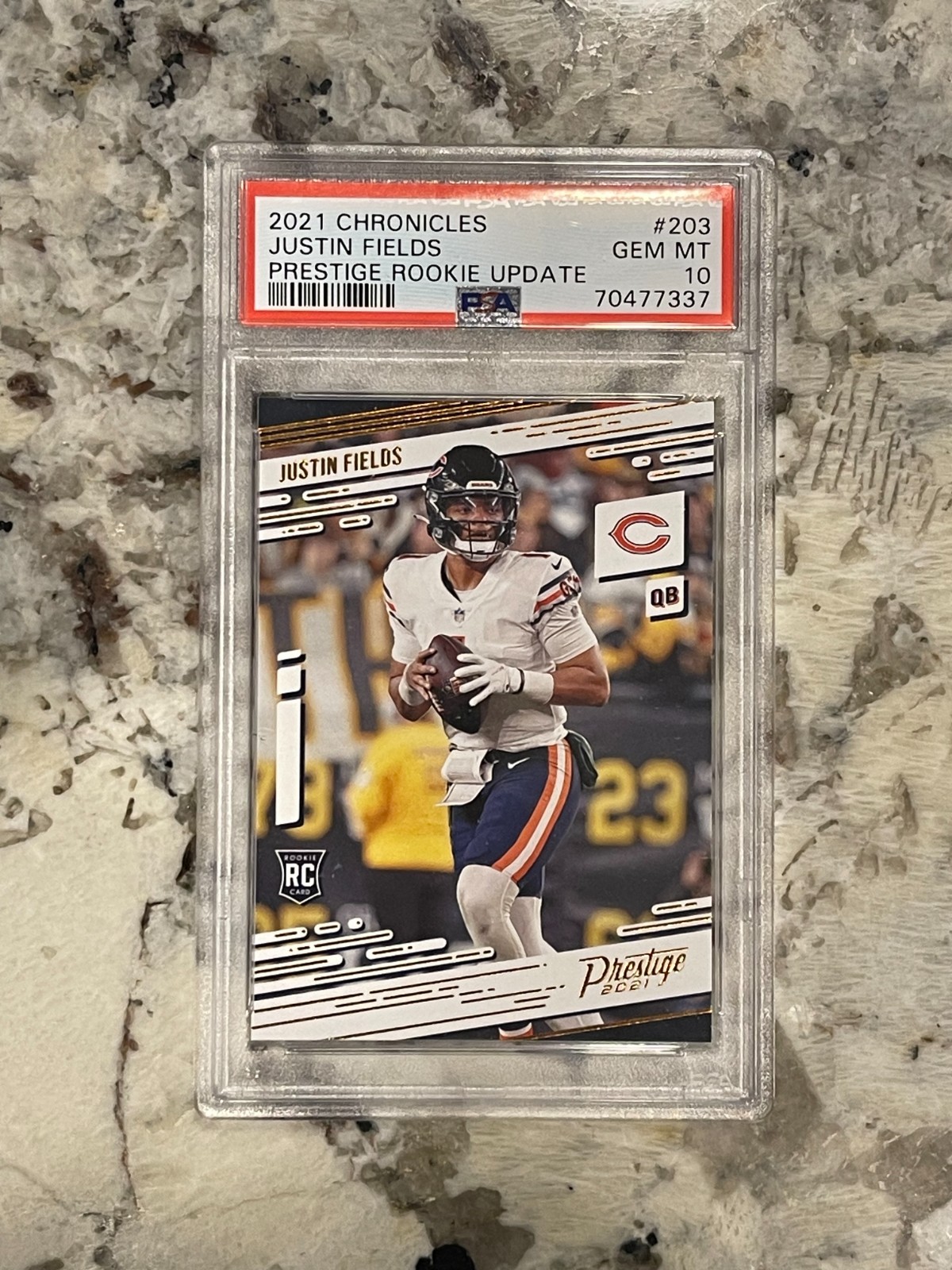 Justin Fields Panini Chronicles Prestige Rookie Update #203 Base