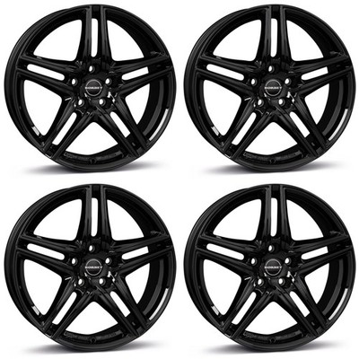 4 Borbet Wheels XR 7.5x17 ET36 5x112 SW for Mercedes A B C CL CLA GLA GLB GLC S