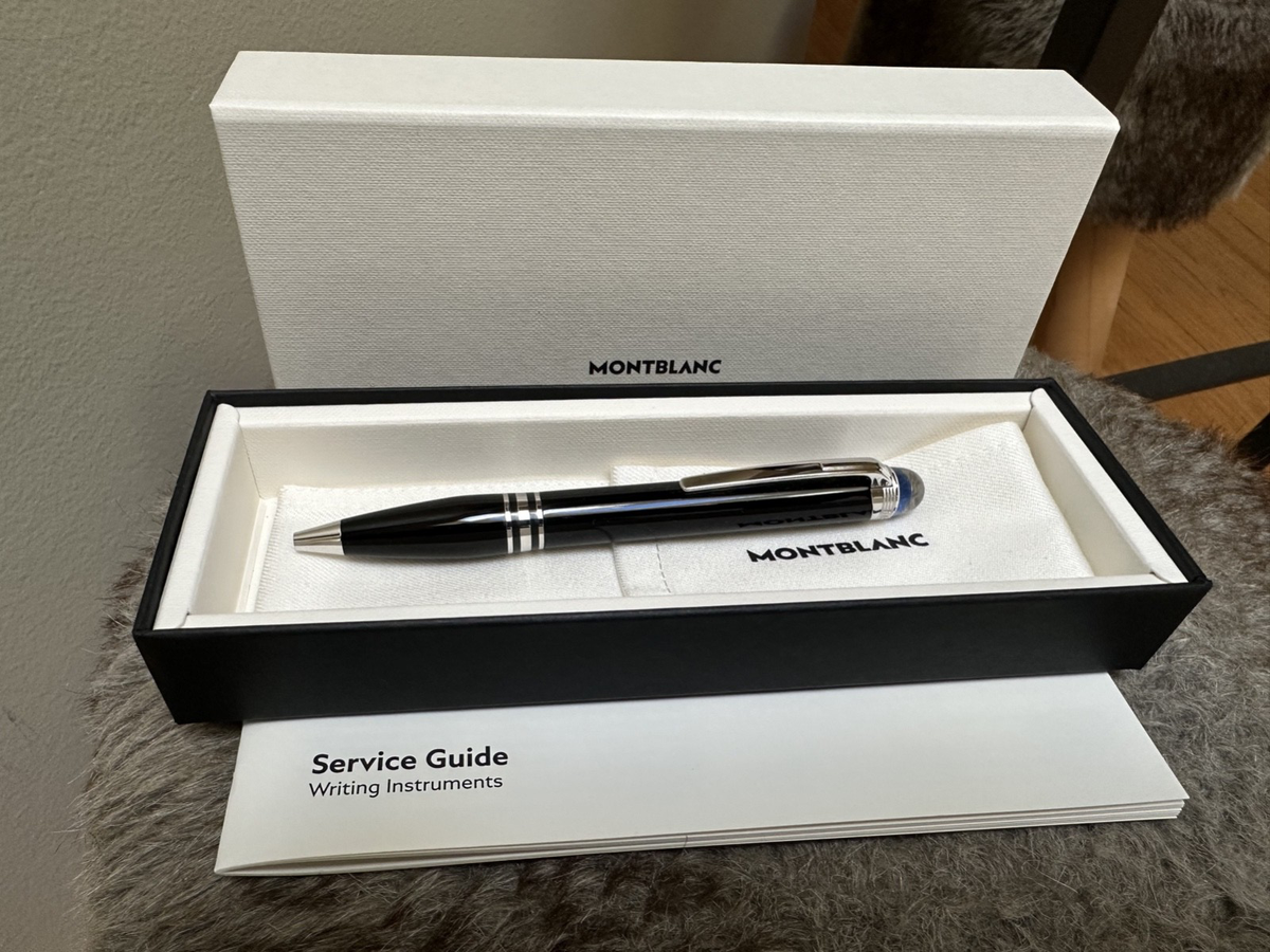NEW MONTBLANC Starwalker Precious Resin Ballpoint Pen Black | eBay