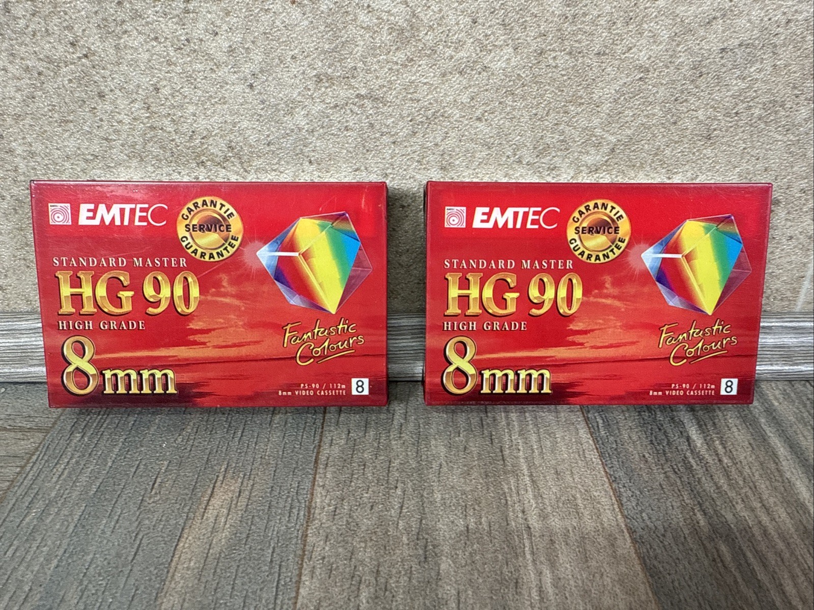 X2 EMTEC HG-90 Video 8mm Camcorder Tape Cassette Lot Of 2  New and Sealed