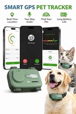 Smart GPS pet tracker for dogs cats real time