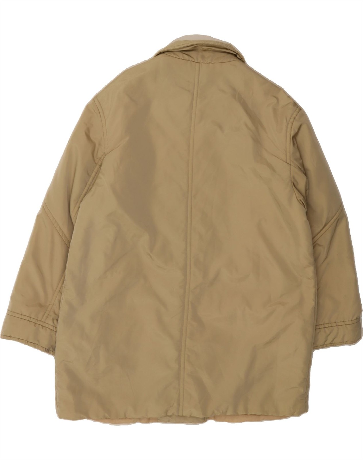 ICEBERG Womens Oversized Double Breasted Coat EU 46 XL Beige Polyamide CY36 image 2