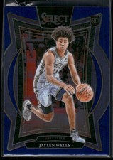 2024-25 Panini Select #79 Jaylen Wells Blue Prizm