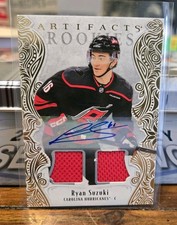 2025-26 Upper Deck Artifacts #184 Ryan Suzuki Rookie Auto Material Gold #/199
