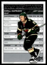 2023-24 Upper Deck Stat Box Fillers Kirill Kaprizov RC #SB-20