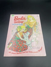 Vintage Barbie & Skipper Coloring Book Whitman Unused Original Uncolored