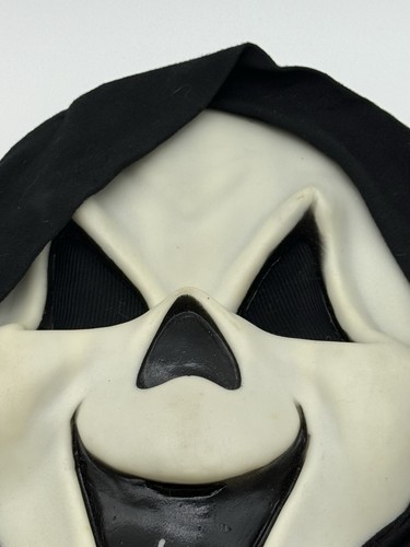 VINTAGE 90s Fun World Fearsome Faces Scream Mask "Happy Ghost" Glows in Dark - Bild 10 von 20