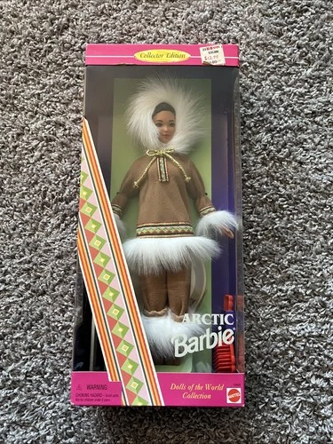 Vtg ('96) DOTW "Arctic" Barbie (1:6) 12" Plastic Doll Figure (SEALED), by Mattel