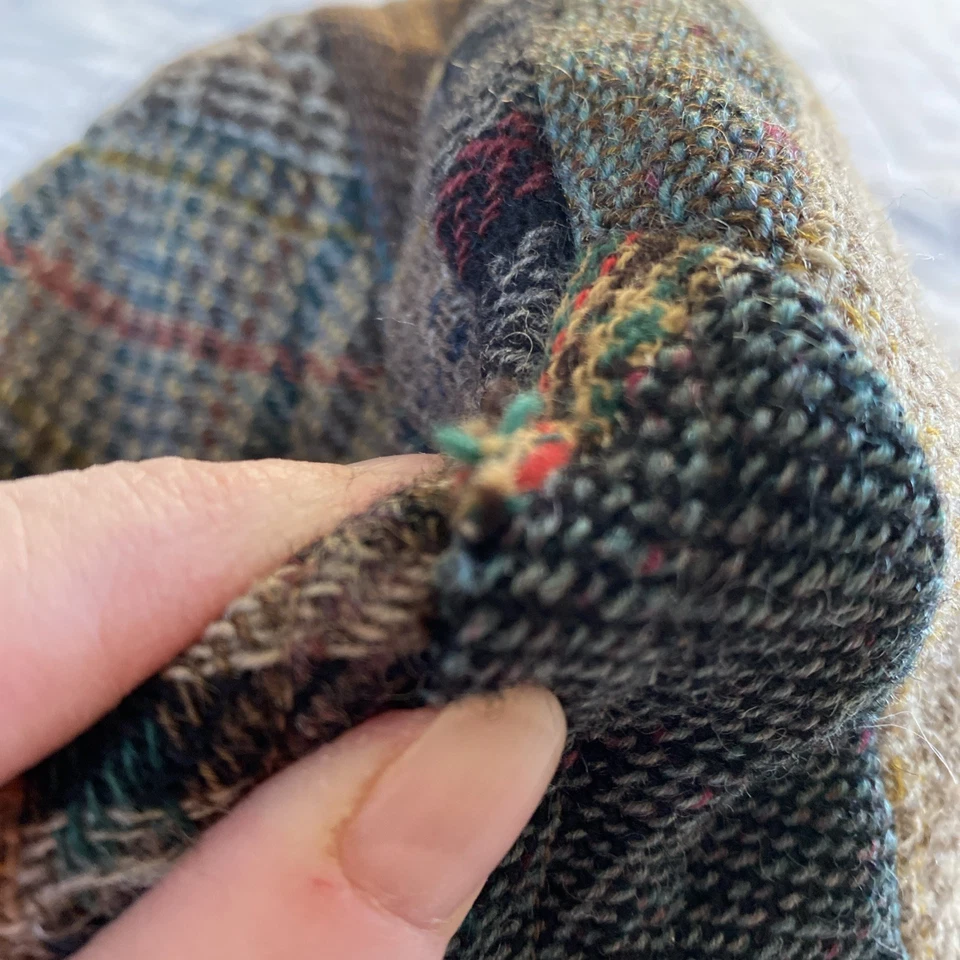 Vintage Patchwork Wool Irish Walking Bucket Hat Donegal Tweed Size M? 22” Band - Image 2 of 4