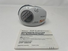Sony SRF-M85V Sports Radio Walkman Clip AM FM Weather MEGA BASS tested works