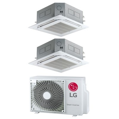 LG Multisplit 4-Wege-Kassette MU2R17 + 2x CT09F 2,6 kW oder 2x CT12F 3,5 kW
