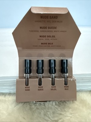 KKW FRAGRANCE ESSENTIAL NUDE  Sand, Suede, Soleil, Silk 0.05oz New TESTER SET