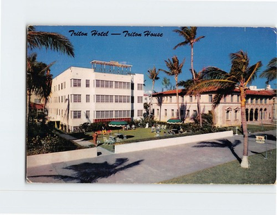 #ad Postcard Triton Hotel Triton House Miami Beach Florida USA $12.99