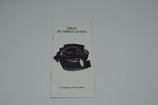 Nikon AF Nikkor Camera Lenses 1989 Catalog