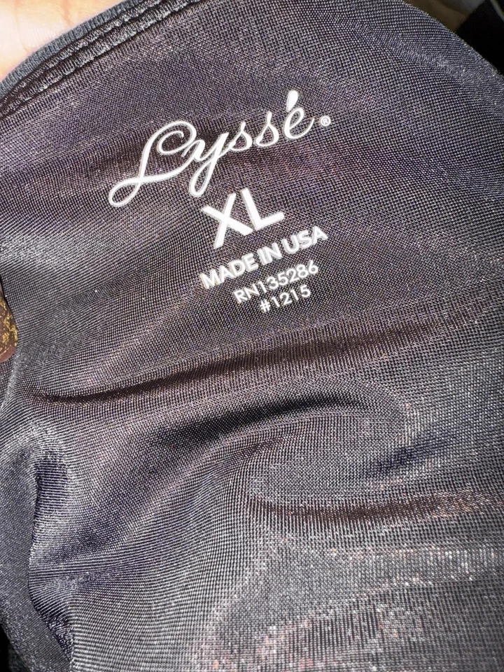 Leggings Lysse para mujer XL negros tiro alto tobillo cómodo cintura tirar en ponte J2Y Foto 4 de 4