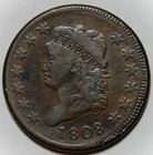 Photo of a 1808-P Large Cent from an eBay listing that sold on Jul 1, 2026