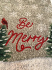 Be Merry Snowman/Cardinal Christmas/Winter Set of 4 Chenille/Tapestry Placemats — photo 6