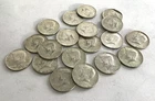 (20) Various Date 40% Silver Kennedy Half Dollars Circulated coins.