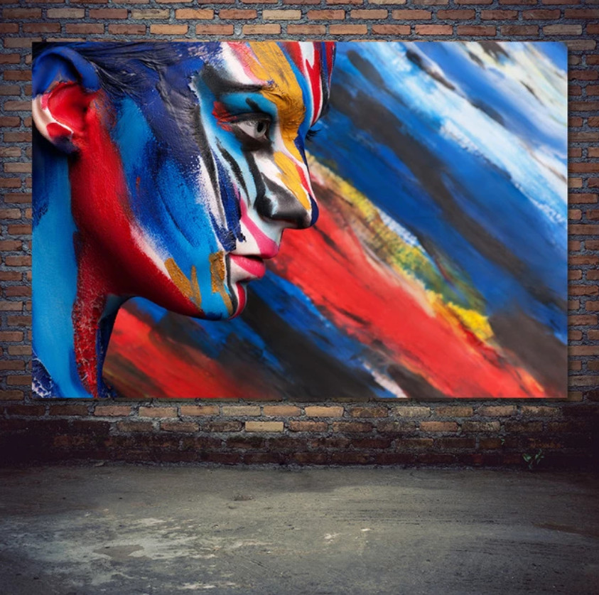 3D Menschlicher Körper Gemalt ZHUC517 Tapete Wandbild Fototapete Abnehmbarer Ann